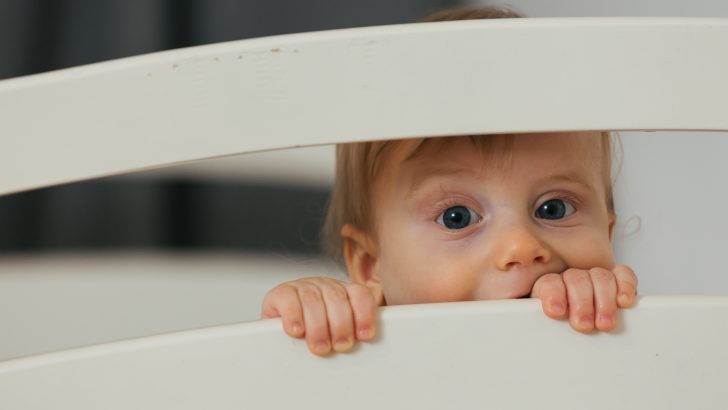 Baby Awake in a Crib but Not Crying