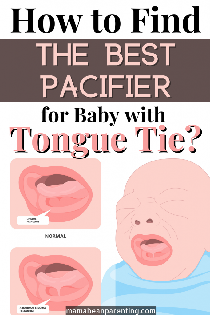 best pacifier for baby with tongue tie