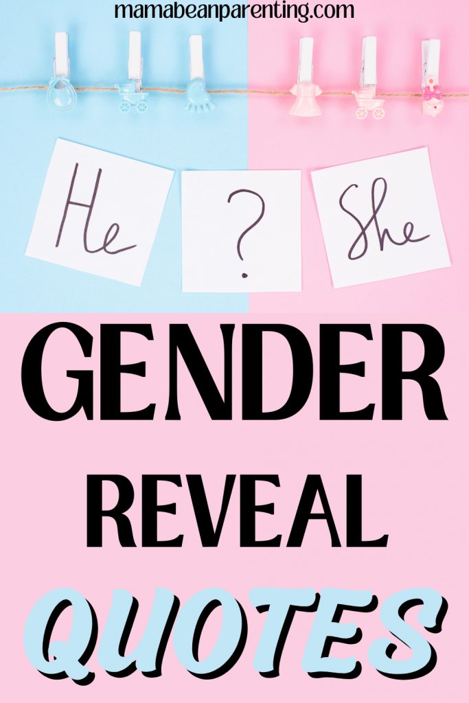 gender reveal quotes