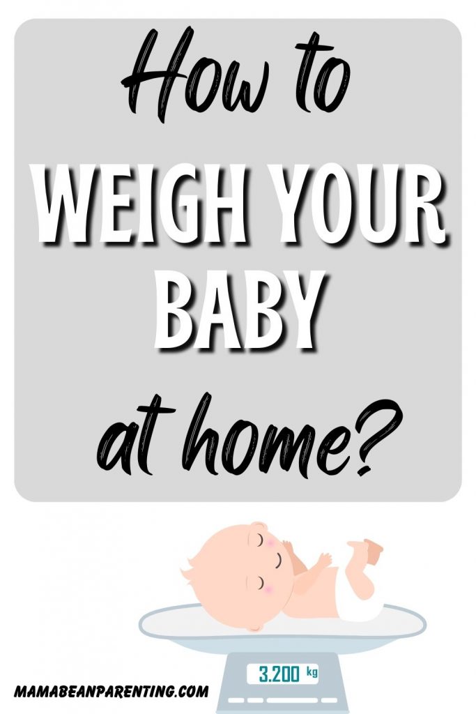 how to weigh your baby at home