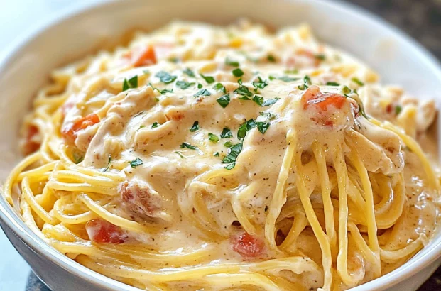 Cheesy Chicken Spaghetti: A Creamy, Comforting Twist on a Classic