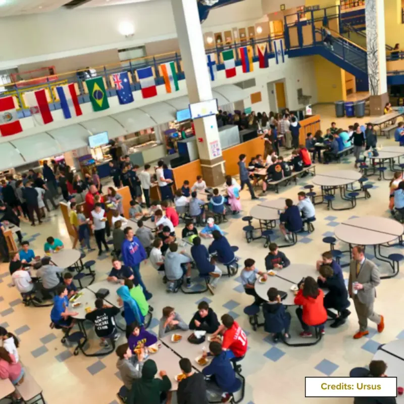 Assigned Seats in Cafeteria