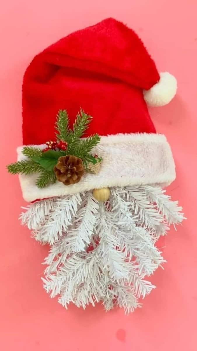 Craft Stick Santa Hat