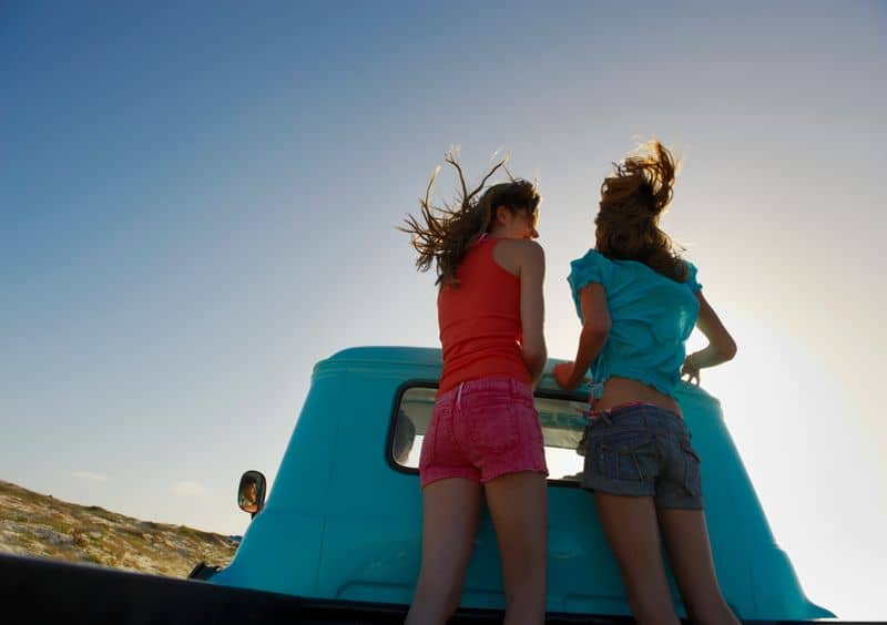 Riding in the Back of a Pickup Truck