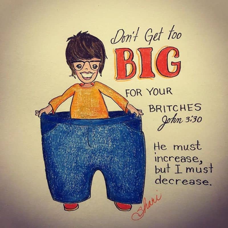 Too big for his britches