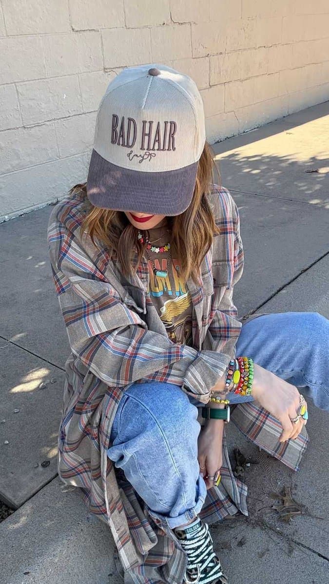 Concealing Messy Hair with a Hat