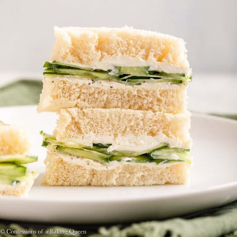 Cucumber and Cream Cheese Sandwich