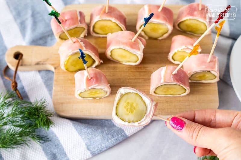 Deviled Ham and Pickle Canapés