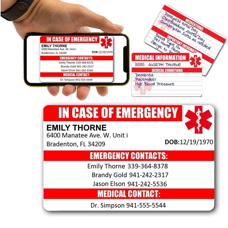 Emergency Contact Card