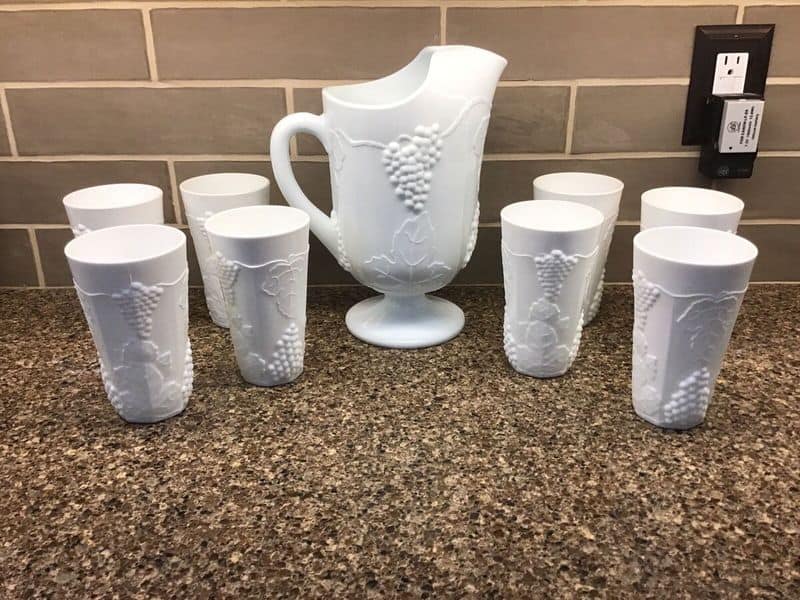 Milk Glass Pitchers