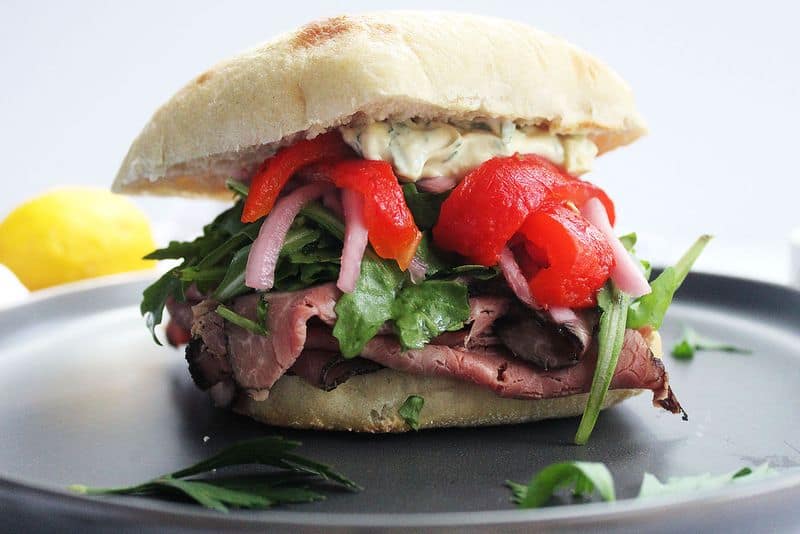 Roast Beef and Horseradish Sandwich