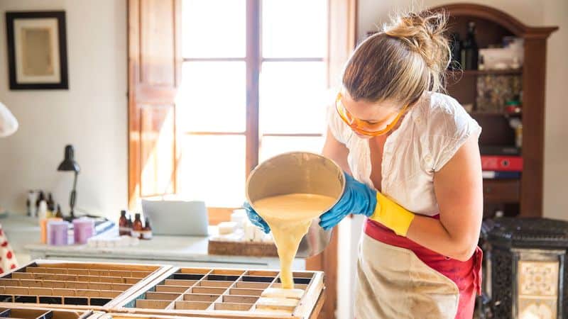 Stirring Handmade Soap