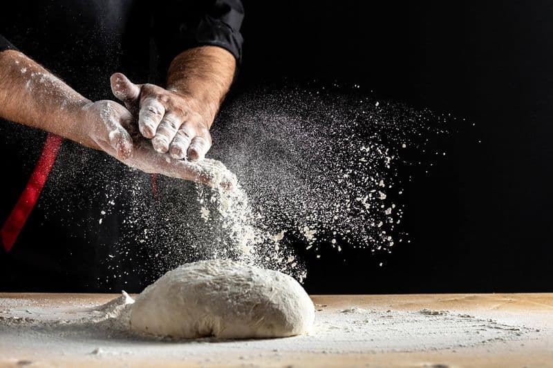 Grinding Grain into Flour