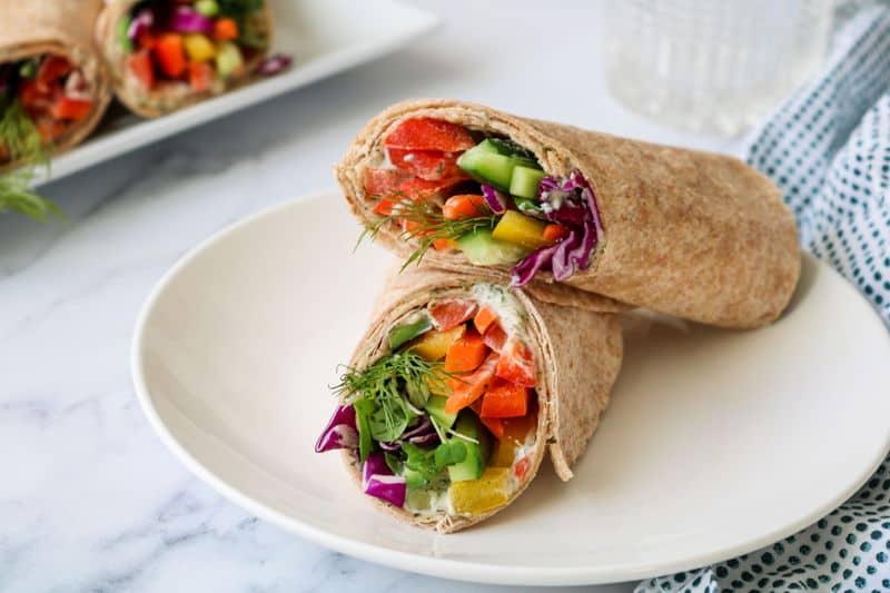 Rainbow Veggie Wrap