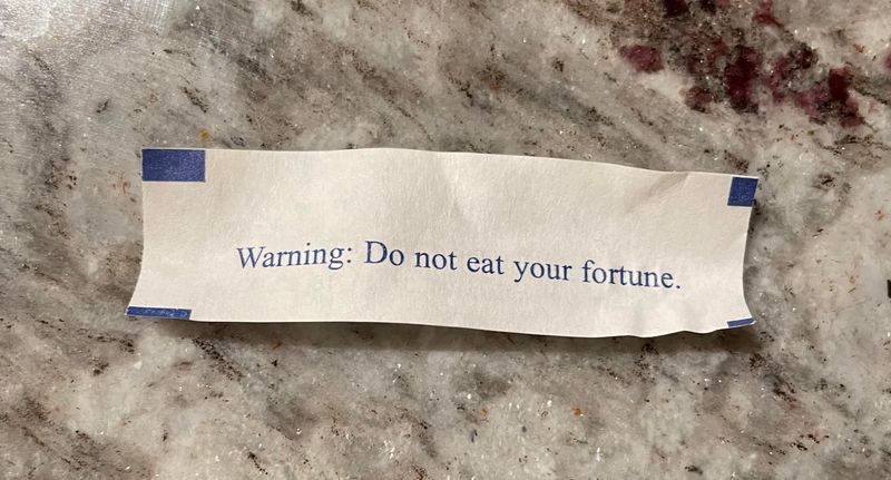 The Unusual Fortune Cookie Warning