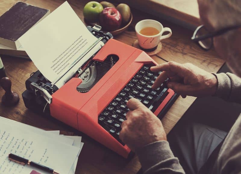 Typing on a Typewriter