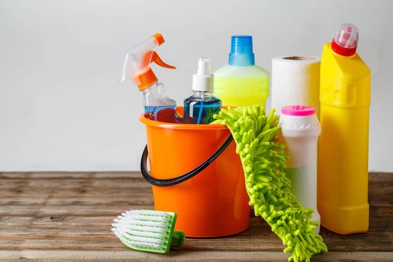 Using Harsh Cleaning Products