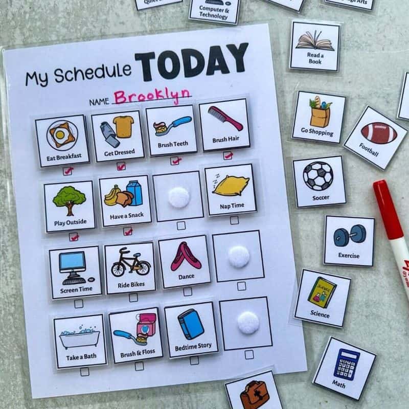 Visual Schedules for Kids