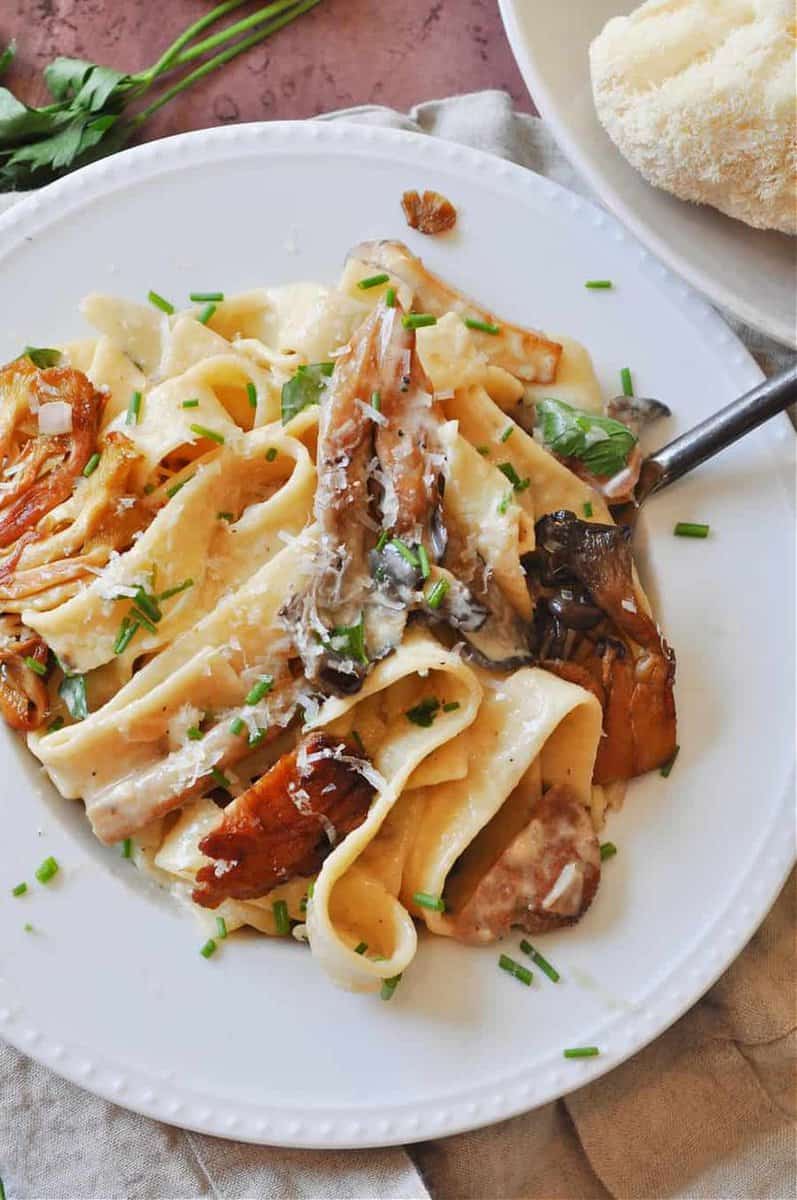 Creamy Mushroom Fettuccine