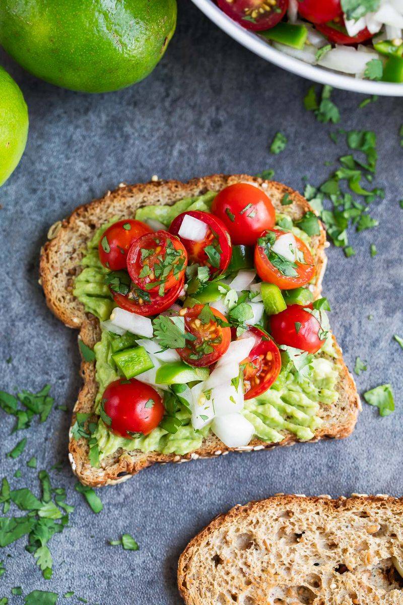Avocado Toast with Cherry Tomatoes
