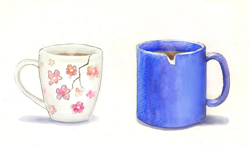 Chipped Coffee Mugs