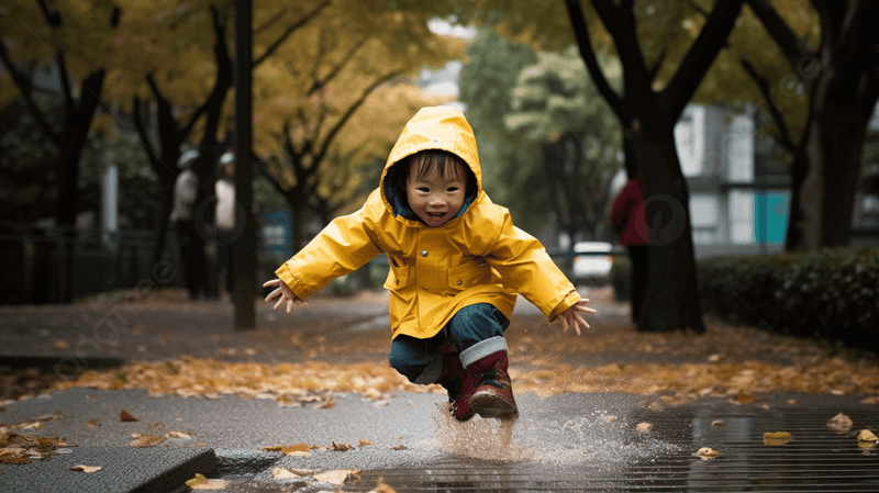 Dodging Puddles on Rainy Days