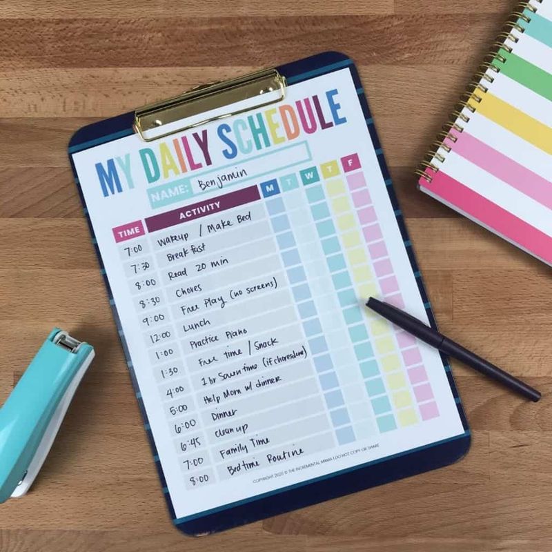 Establish a Routine