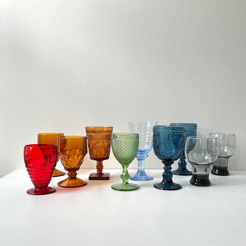 Mismatched Glassware