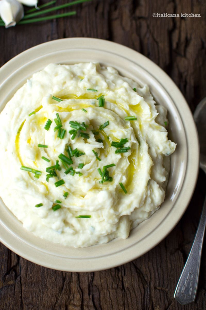 Olive Oil & Yogurt Whipped Potatoes