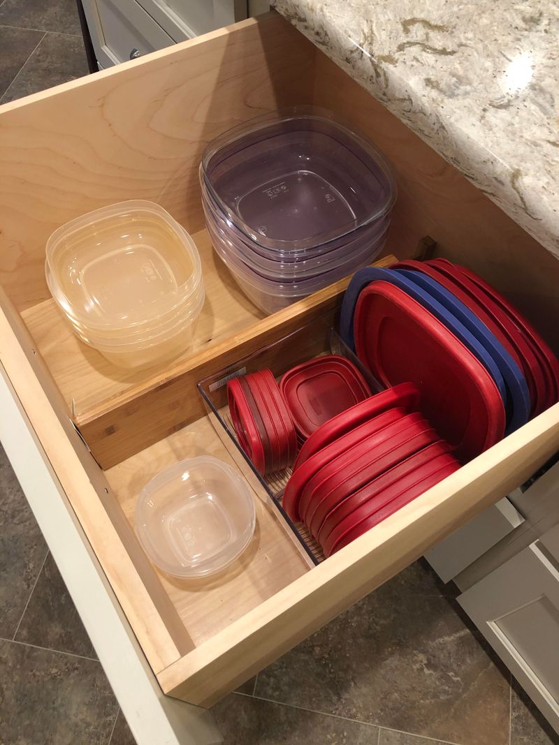 Plastic Storage Containers with Missing Lids