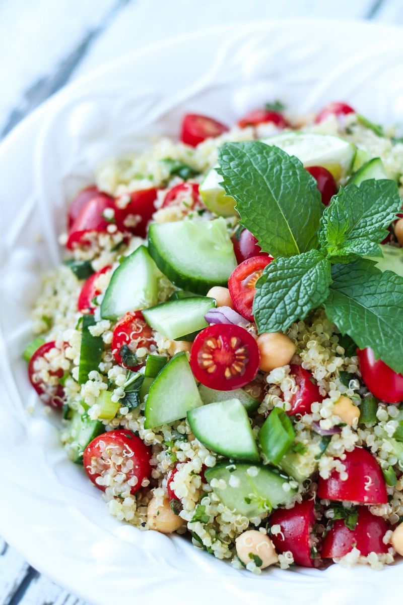 Quinoa Salad with Cucumber and Mint