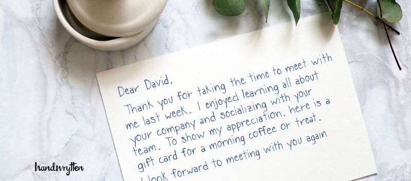 The Power of a Handwritten Thank-You Note