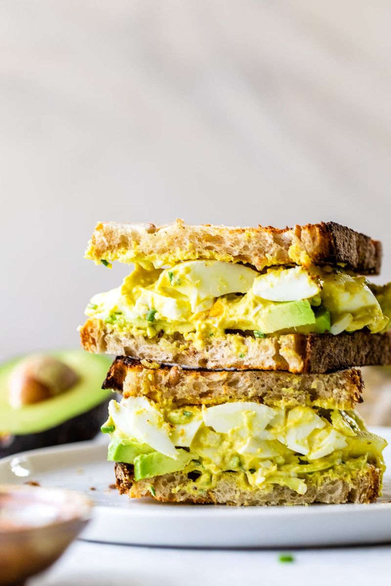 Avocado and Egg Salad Sandwich