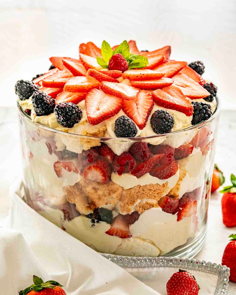 Berry Trifle with Whipped Cream