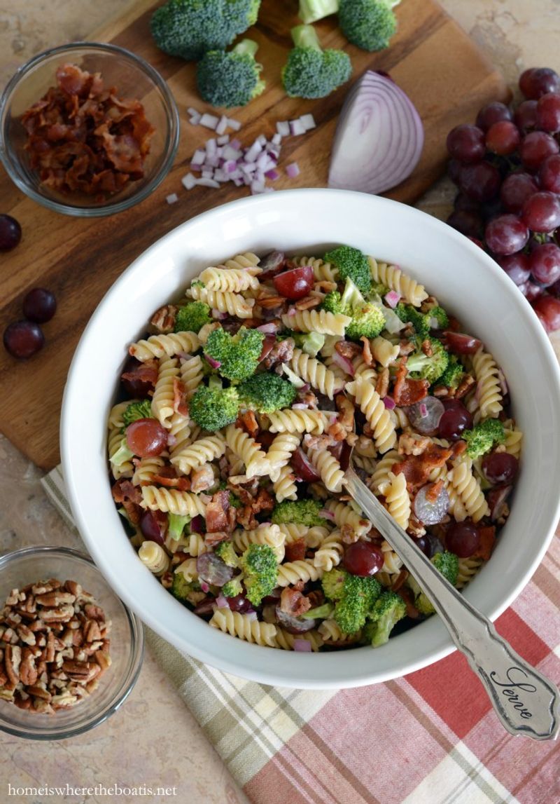 Broccoli, Grape, and Pasta Salad
