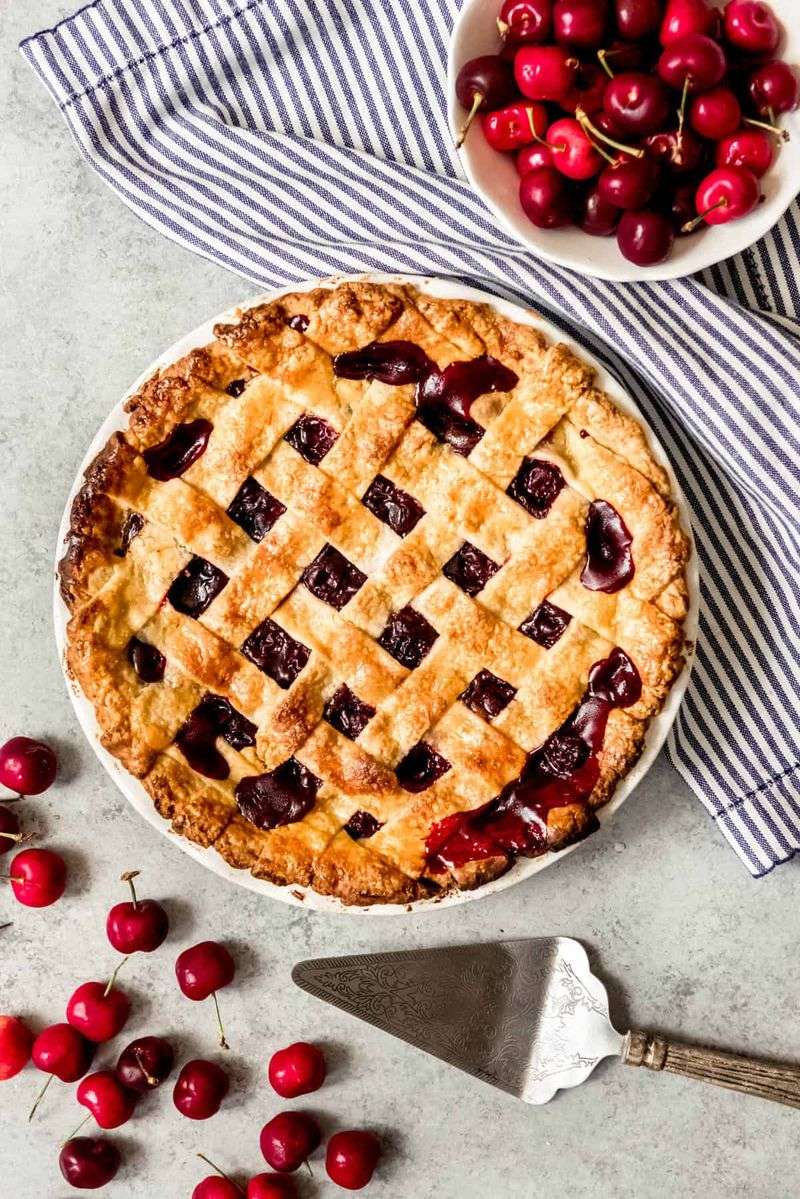 Cherry Pie with Lattice Crust