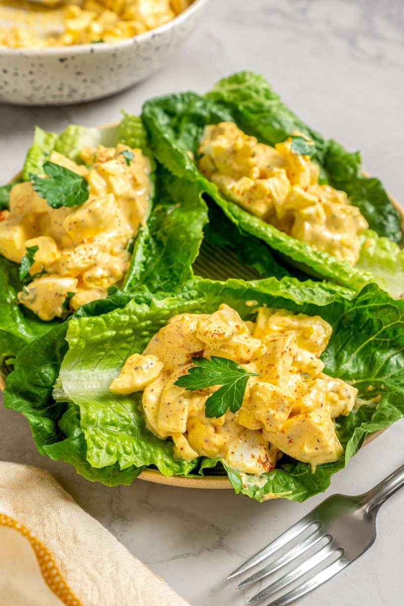 Egg Salad Lettuce Wraps