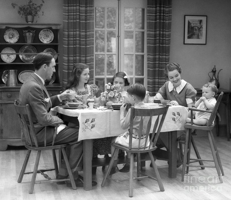 Family Dinners Around a Table