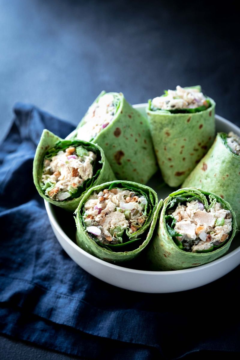 Greek Yogurt Chicken Salad Wraps