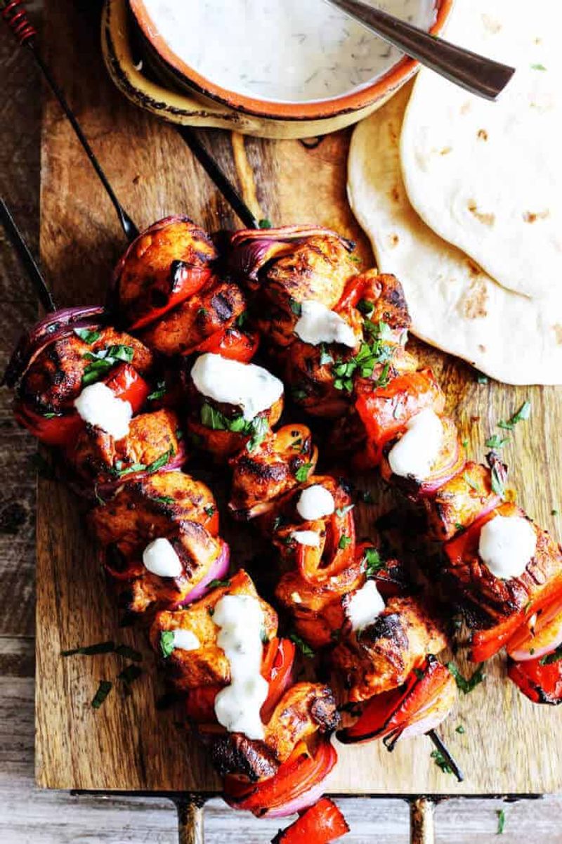 Grilled Mediterranean Chicken Kebabs