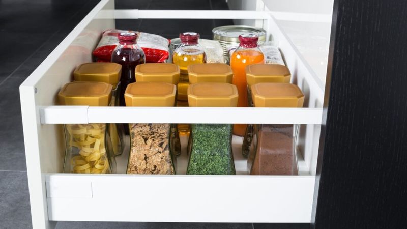 Kitchen Freezer and Storage Areas