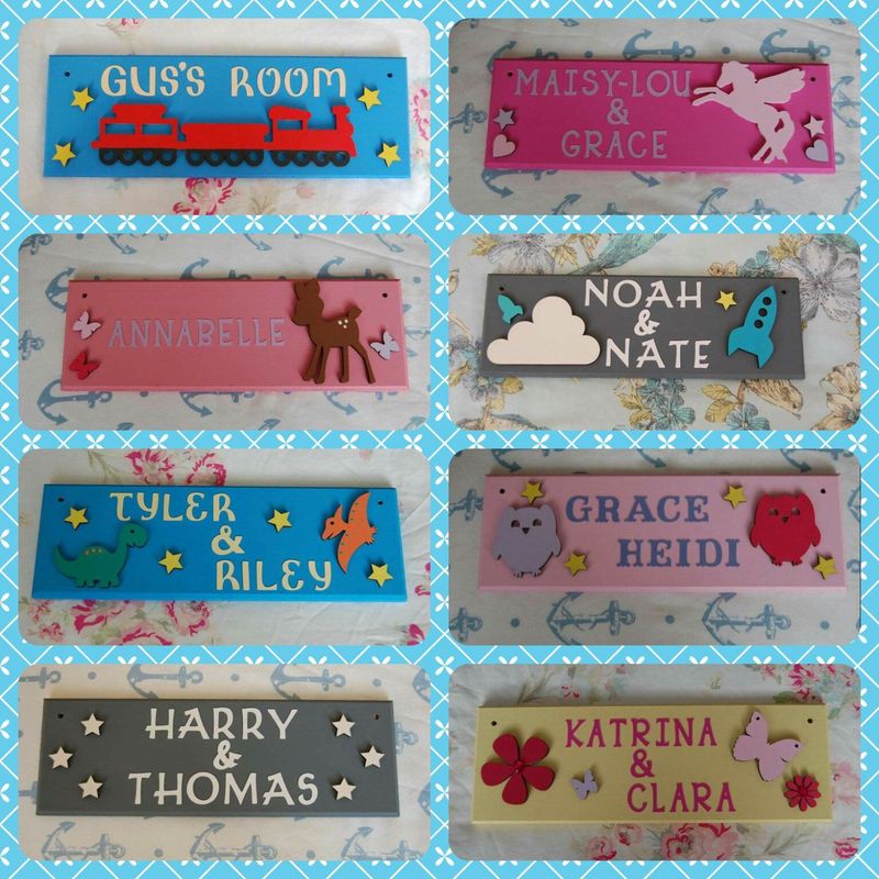Personalized Name Plaques