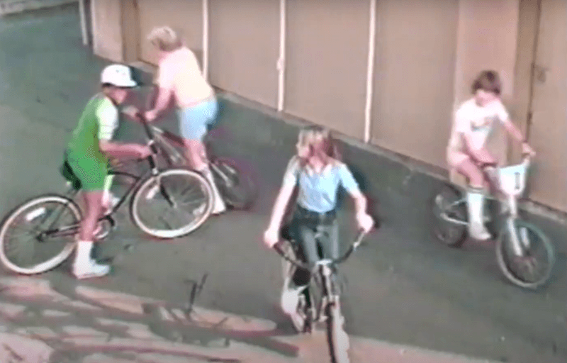 Riding Bikes Without Helmets