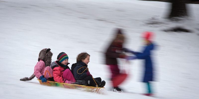 Sledding Without Helmets