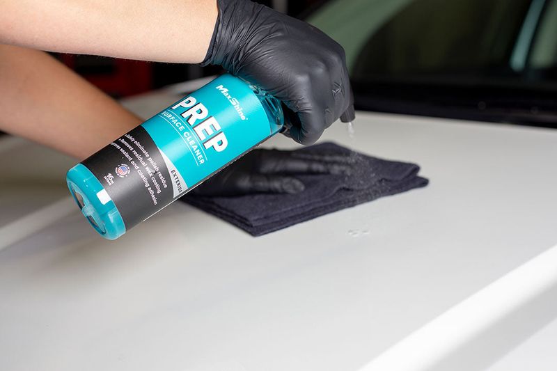Spraying Cleaner Directly on Surfaces