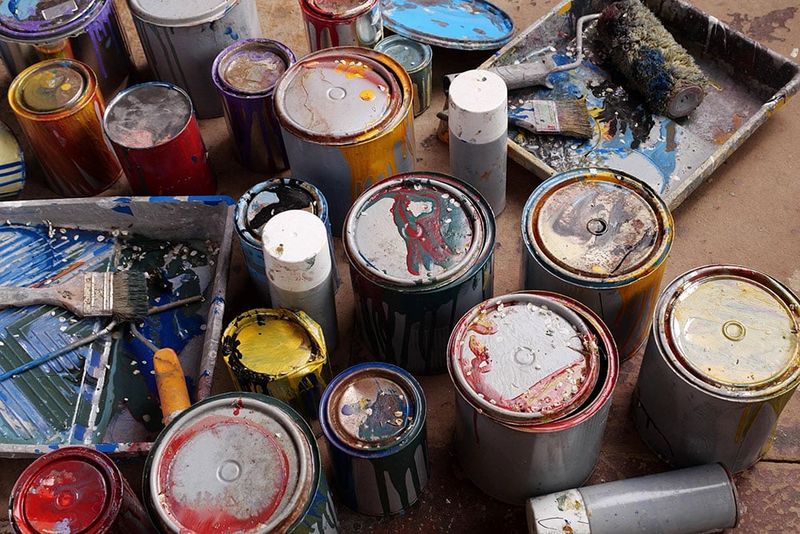 Old Paint Cans