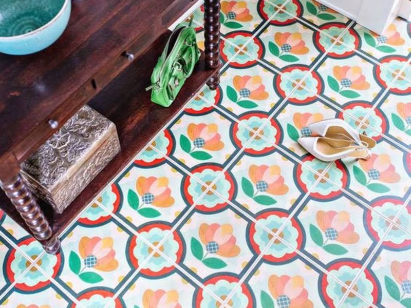 Vibrant Linoleum Floors