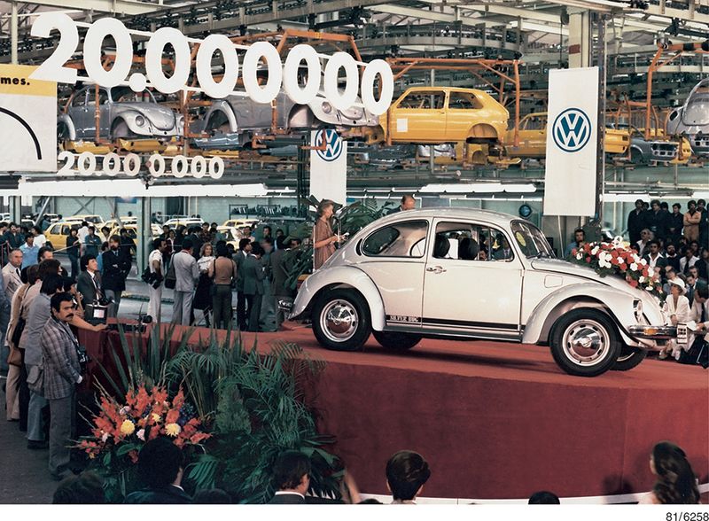Volkswagen Beetle Production Milestone