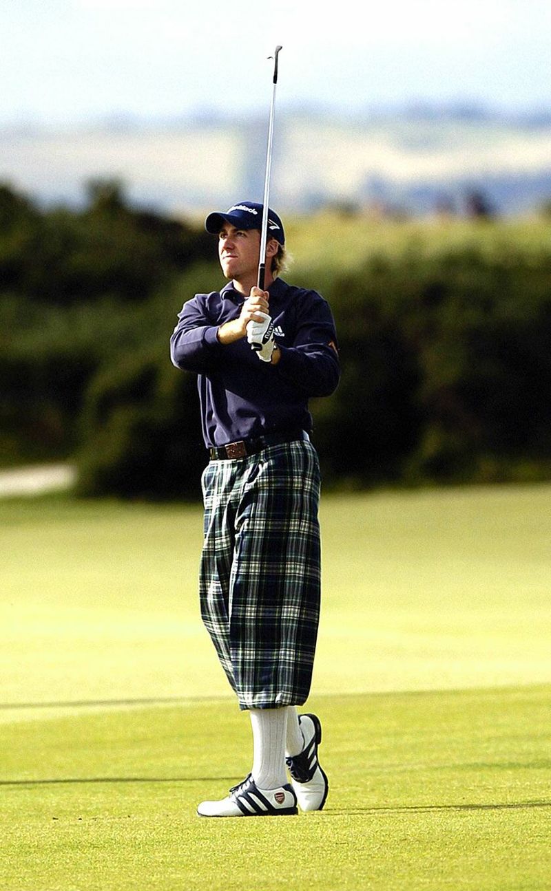 Why did the golfer bring two pairs of pants?
