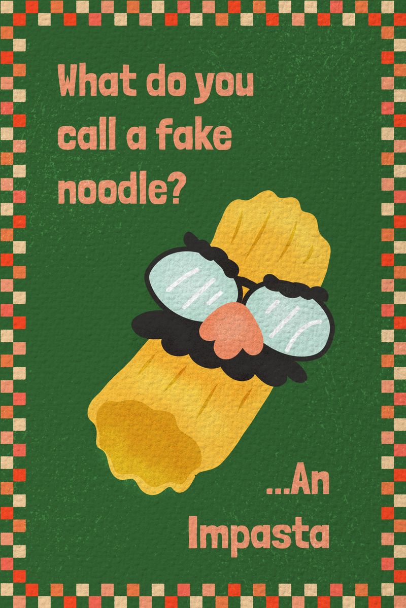 What do you call a fake noodle?